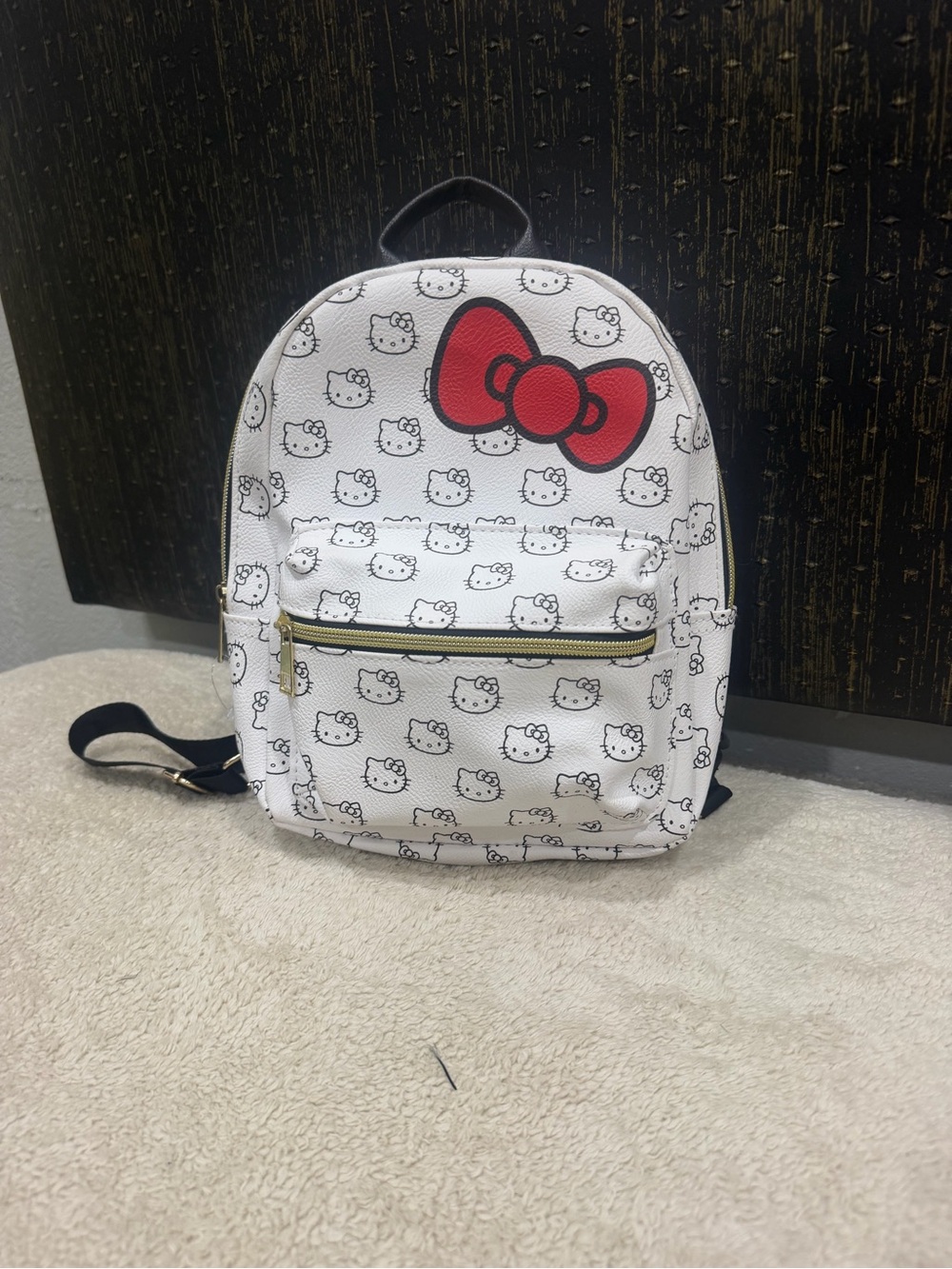Hello Kitty White Kids Mini Backpack with Red Bow